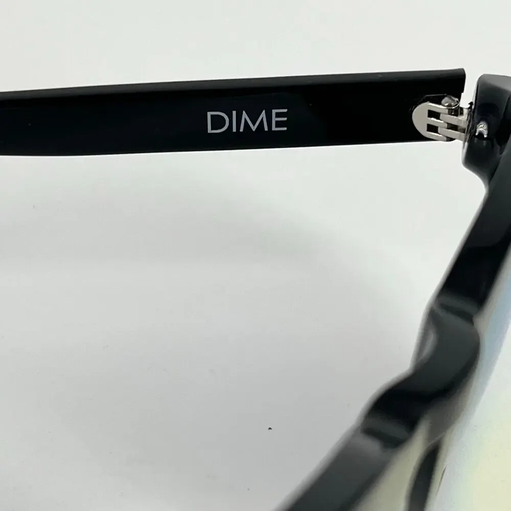 DIFF Eyewear Dime black with gold mirror lenses